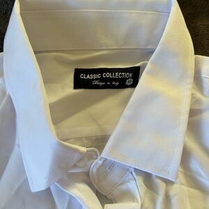 Men's Elegant White Dress Shirt